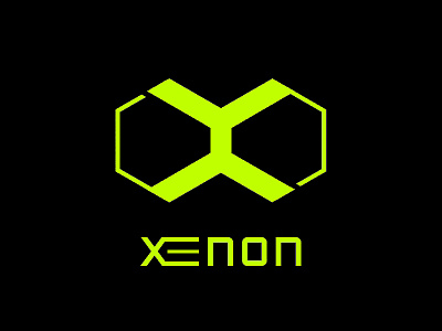 Xenon brand hexa logo sports x xenon