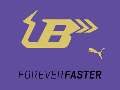 Usain Bolt ® PUMA bolt logo usain