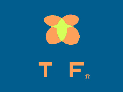 T F brand f flower logo t tf