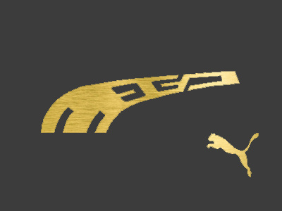 MEGA ™ brand gold logo mega puma