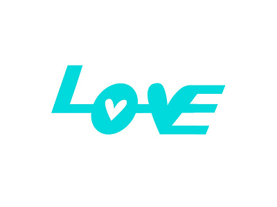Love brand heart l logo love