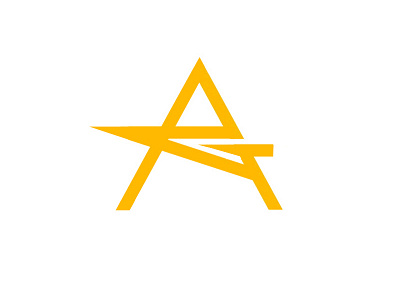 AG a ag brand g logo star
