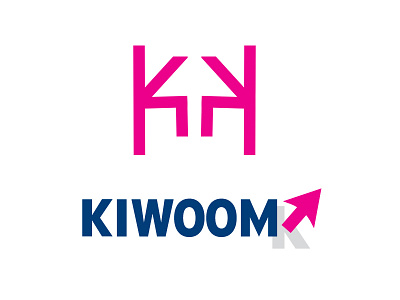 KIWOOM - New Logo arrow brand k logo