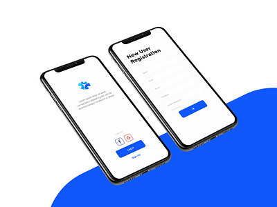 Splash & Sign up UI