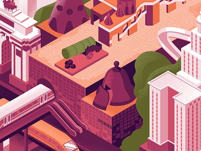 City illustration. WIP