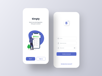 B-Store | E-Commerce App app app design clear design login onboarding shopping shopping app signup trendy ui ui kit ui kit design ux vector