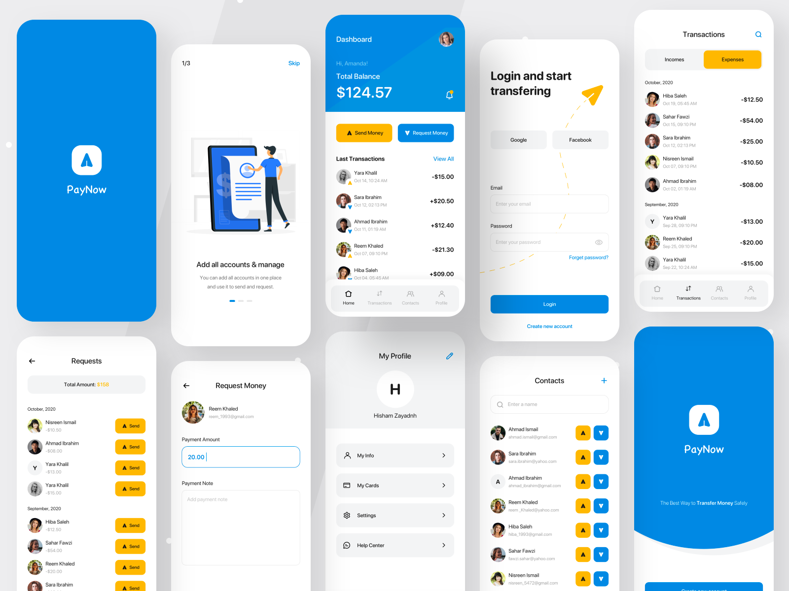 PayNow | Send & Receive Money by Hisham Zayadneh on Dribbble