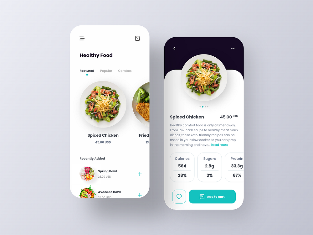 Healthy Food - Delivery App by Hisham Zayadneh on Dribbble