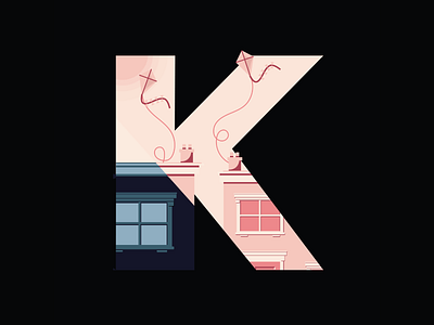 36 Days Of Type- KITE 36days 36daysoftype 36daysoftype07 digital flying graphicdesign illustration kite letter lettering letters type typo typography