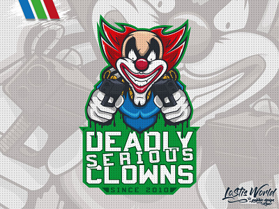 Deadly Serious Clowns clown esports gamer gaming logo mascot twitch youtube