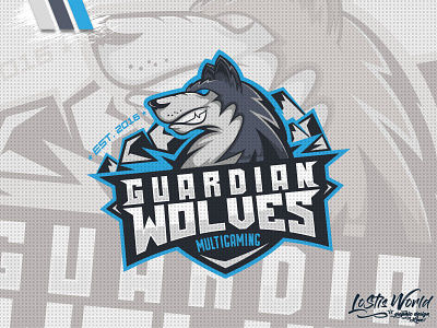 Guardian Wolves esports gamer gaming logo mascot twitch wolf wolves youtube