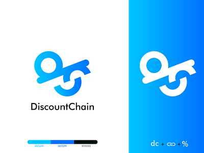 Logo Design blue design discount logo