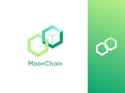 MChain Logo blockchain branding chain cryptocurrency cube design identity branding logo logo design logodesign logos vector