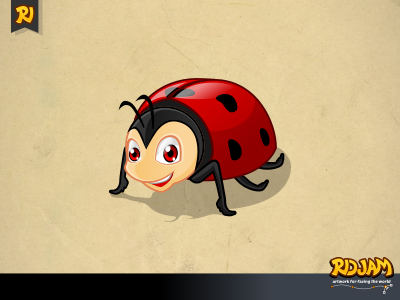 Ladybug Cartoon Character