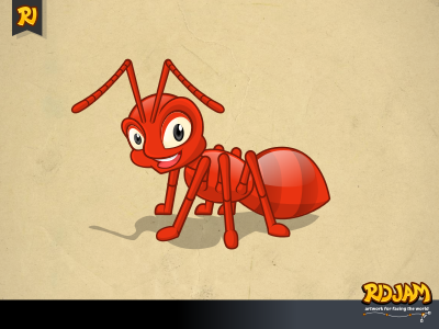 Red Ant Cartoon Character