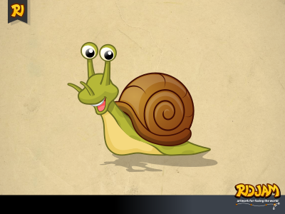 Snail Cartoon Character