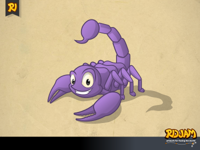 Scorpion Cartoon Character