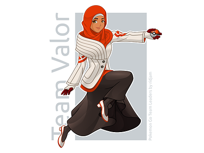Pokemon Go Leader Of Team Valor In Hijab Version