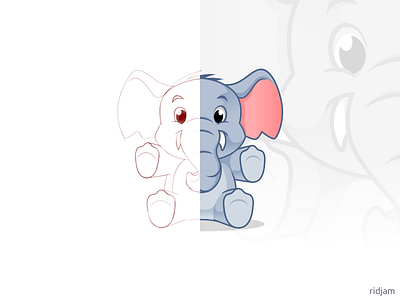 Elephant Doll Mascot Design