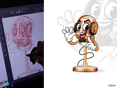 Microphone Mascot Design