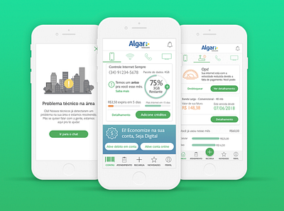 Algar App app design financial ui user experience user interface ux