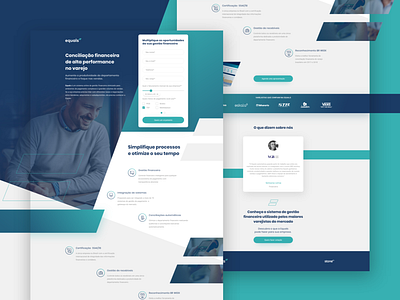 Equals Landing Page b2b design financial landing page ui user experience user interface ux web