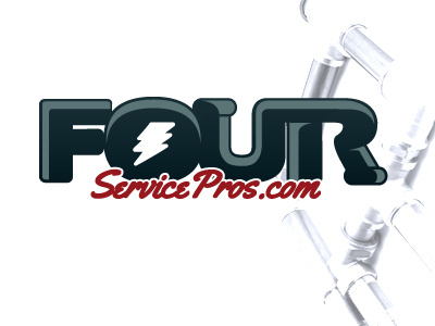 FourServicePros.com electrical kevin hepworth logo design plumbing