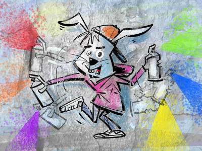 Easterbunny characterdesign clipstudio freelance illustration