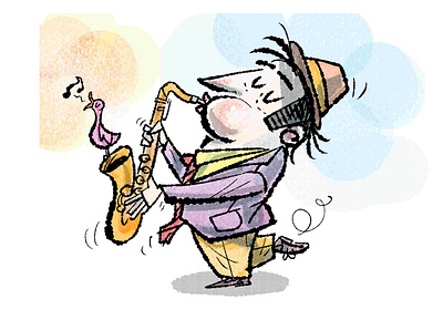 saxplayer characterdesign clipstudio illustration