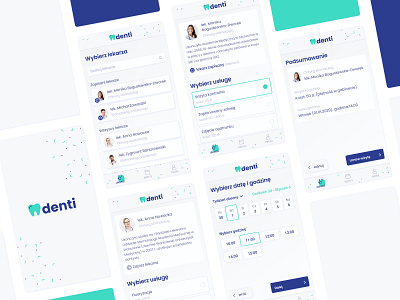 Design Denti app app branding design figma flat minimal mobile prototype ui ux web