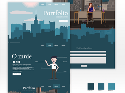 My first website design flat illustration minimal typography ui ux web website