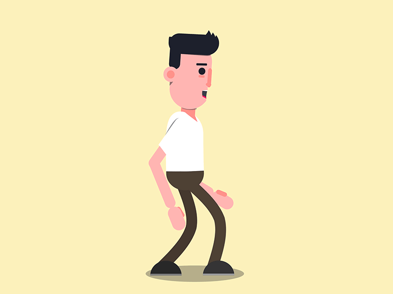 Walking Guy animation animation design character motion graphic super hero walk