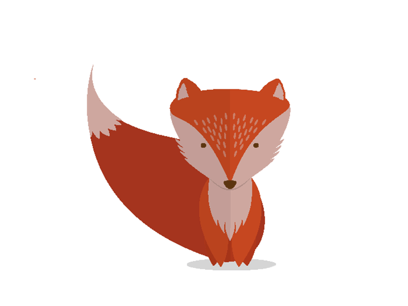 Fox adobe adobe after effects animal fox graphic happy illustartor vector