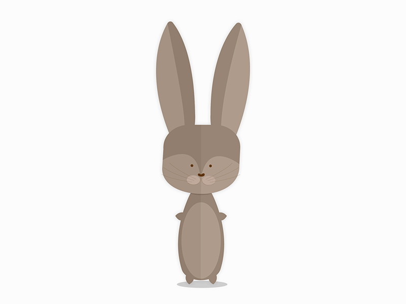 Bunny animals animation bunny crazy ears gif illuatration rabbit