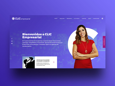 Web design for local client Clic Empresarial clic visual web design