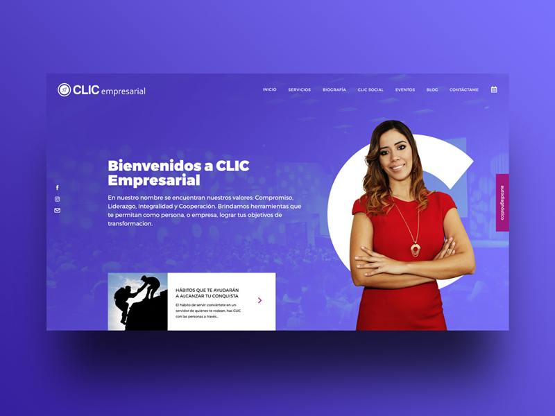 Web design for local client Clic Empresarial by Jorge Rafael Rivera on ...