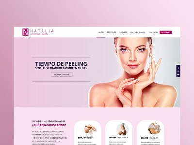 Estética facial y corporal Natalia, Web design web design agency wordpress