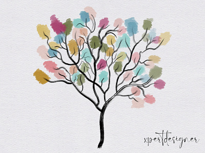 Watercolor Tree Concept