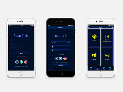 Social App for Gamer part_1 app design mobile app ui user experience user interface ux