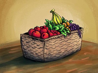 Fruit Basket Painting