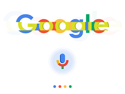 Google Voice Search branding google illustration logo mic search vector voice