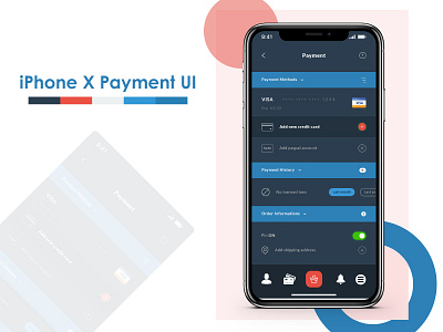 iPhone X Payment UI flat design iphonex payment payment app uidesign uiux