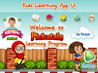 Kids Learning App UI