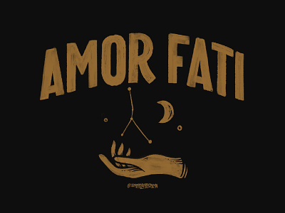 Amor Fati americandesign customlettering handdrawn handlettering lettering logotype typography vintagedesign
