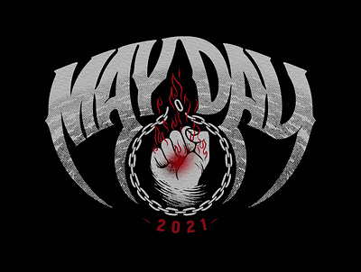 May Day 2021 customlettering handdrawn handlettering labour day lettering logotype mayday typography vintagedesign