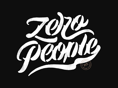 Zero People branding customlettering handdrawn handlettering lettering logotype rysdsgstd typography vintagedesign