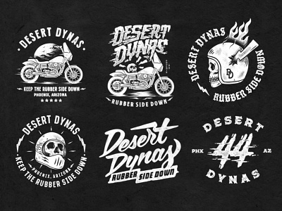 Tshirt Design Pack Desert Dynas branding customlettering design dyna garage graphic design handdrawn handlettering harley harley davidson illustration lettering logo logotype motorcustom motorcycle motorcycle art rysdsgstd vintage motorcycle vintagedesign