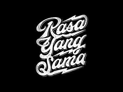 Rasa Yang Sama Handlettering branding customlettering design graphic design handdrawn handlettering illustration lettering logo logotype rasayangsama rysdsgstd studio vintagedesign