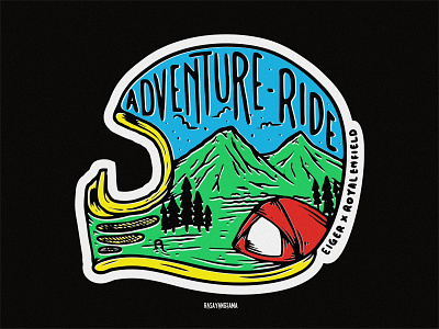 Adventure ride badgedesign customlettering handdrawn handlettering illustration inspiration lettering logotype patchdesign rysdsgstd t shirt design typogaphy