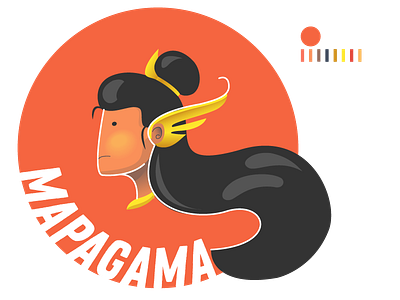 45 Years Mapagama illustration logo vector